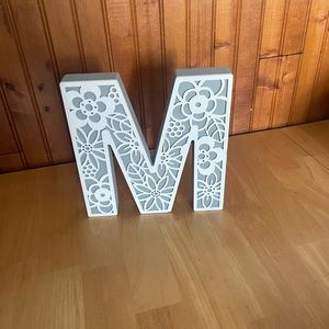 Letter M decor